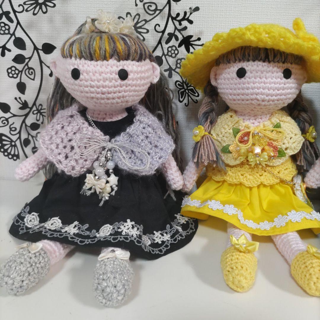 編みぐるみの女の子達（アリス、赤ずきんちゃん、ハロウィン、ポニーテール、深緑の服