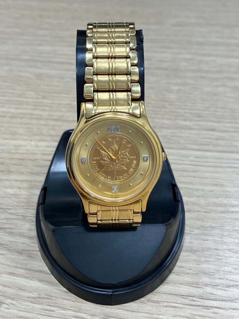 【ELGIN】カナダメイプルリーフデザイン 腕時計