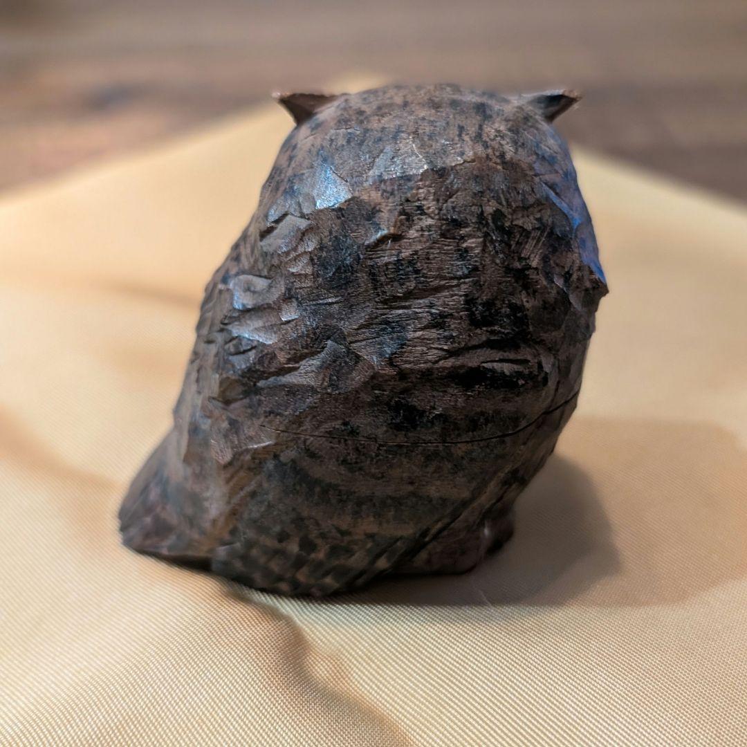 松田政斗 ふくろう 但馬木彫