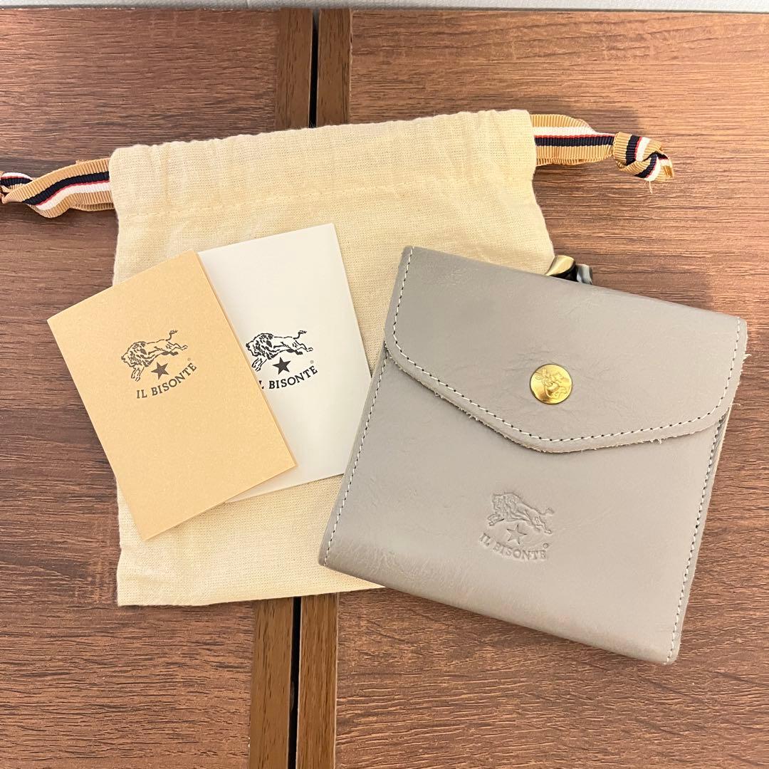 ILBISONTE 2020秋冬カラー　クレイグレー　二つ折り財布