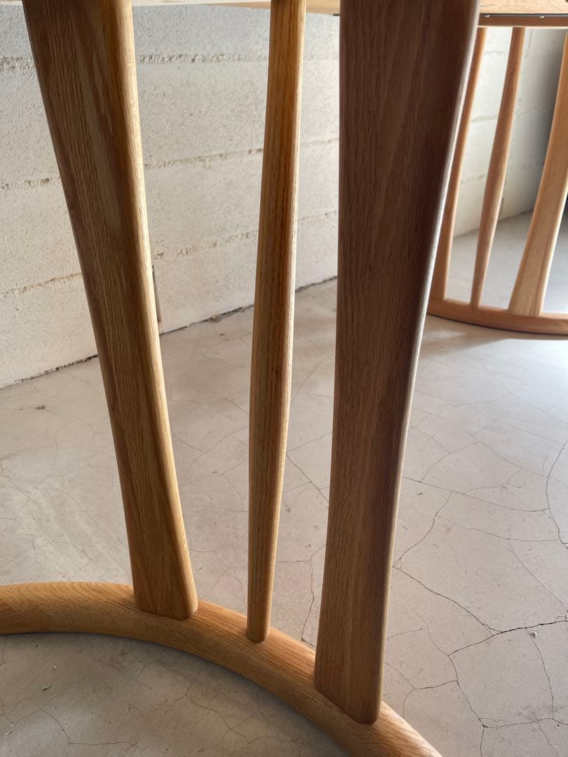 筑波産商　ボーゲン　ダイニングテーブル　オーク無垢材　¥99,800