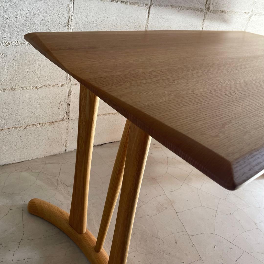 筑波産商　ボーゲン　ダイニングテーブル　オーク無垢材　¥99,800