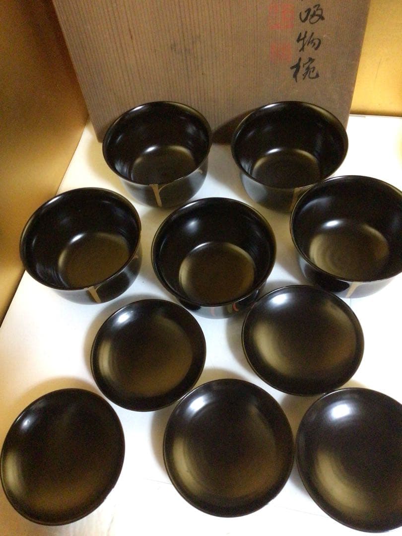 可愛い形のお椀５客セット 共箱付き