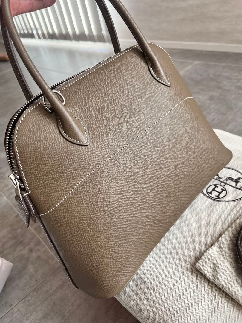 エルメス　ボリード27 ボリードミニ　エトゥープ　マカロンボリード