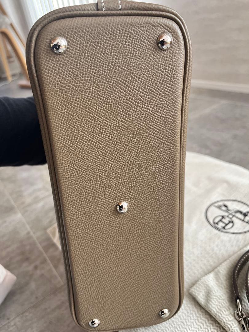 エルメス　ボリード27 ボリードミニ　エトゥープ　マカロンボリード