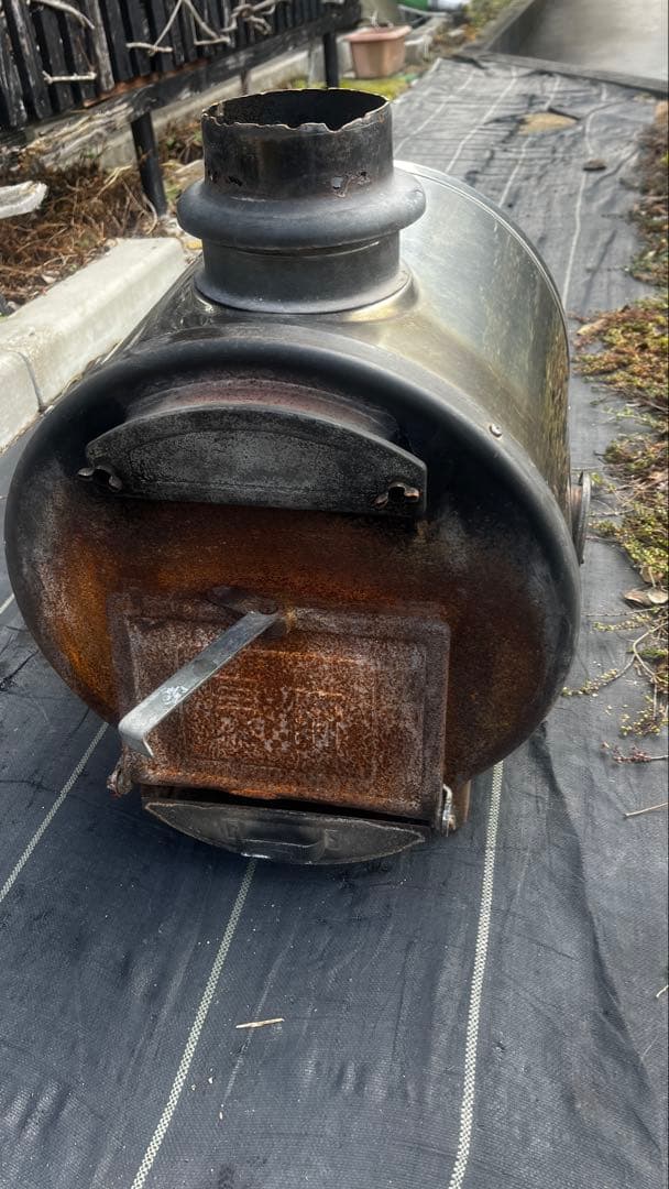 ステンレス外装薪専用長府風呂釜