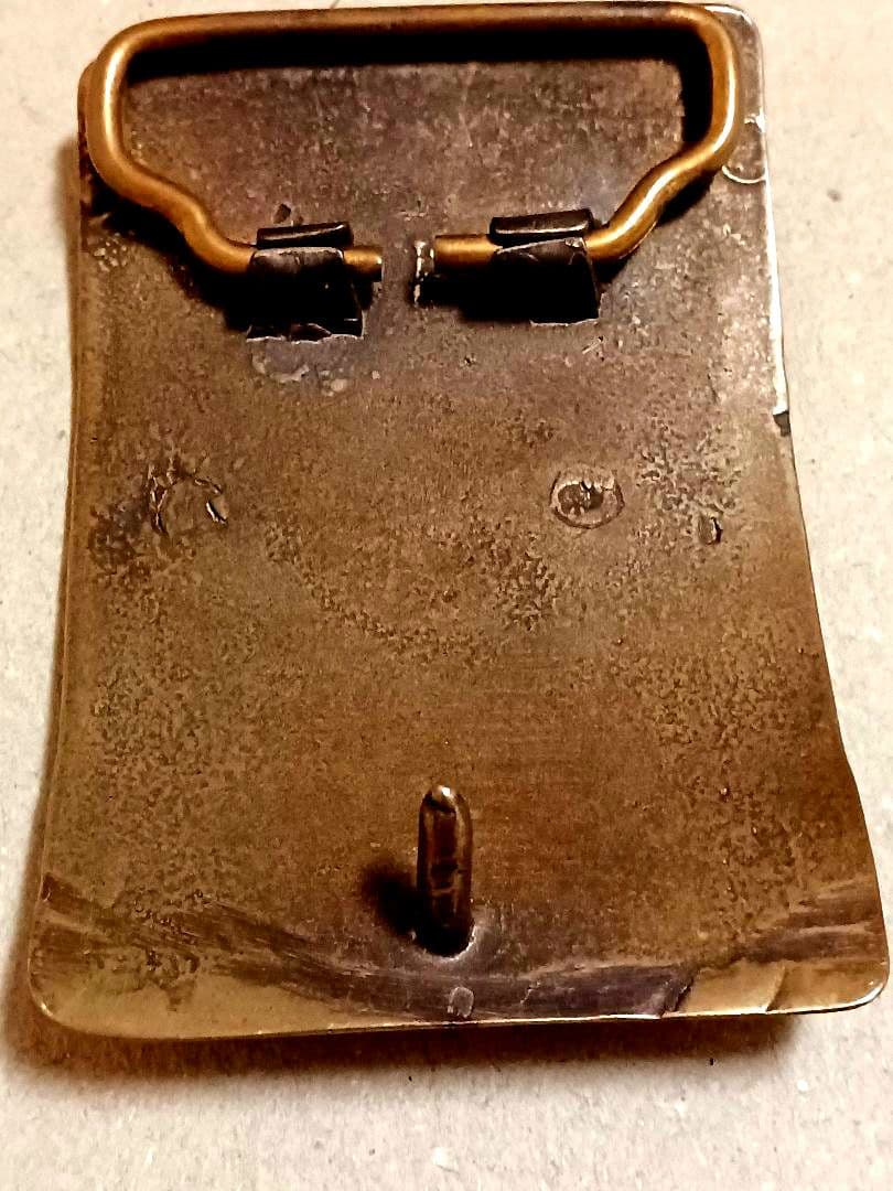 ビンテージ スカルバックル