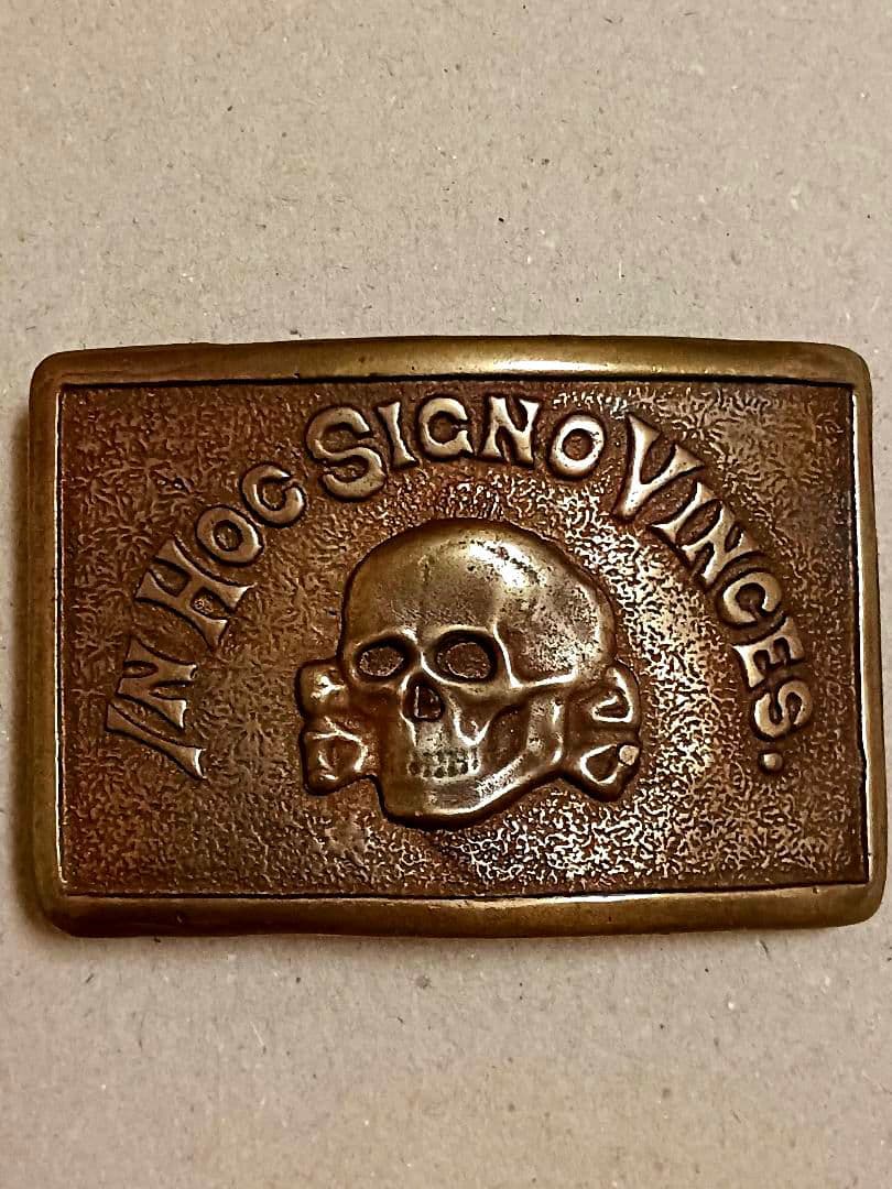 ビンテージ スカルバックル