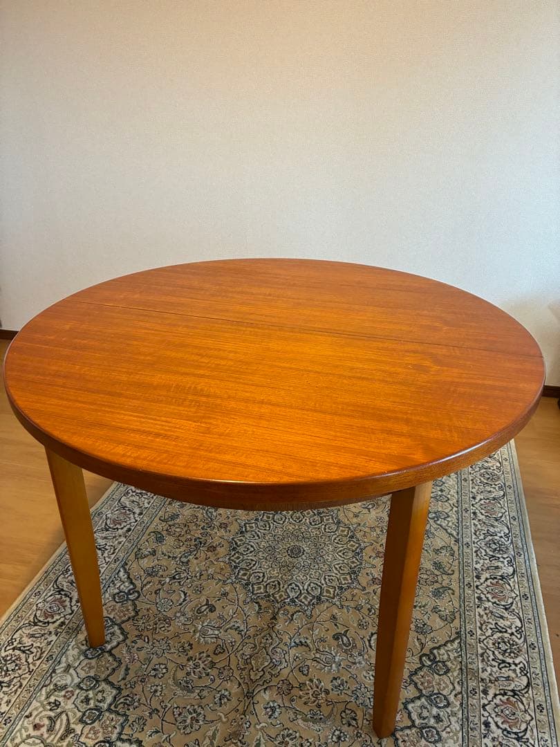 ぶん　70B 英国ヴィンテージ　エクステンションラウンドテーブル