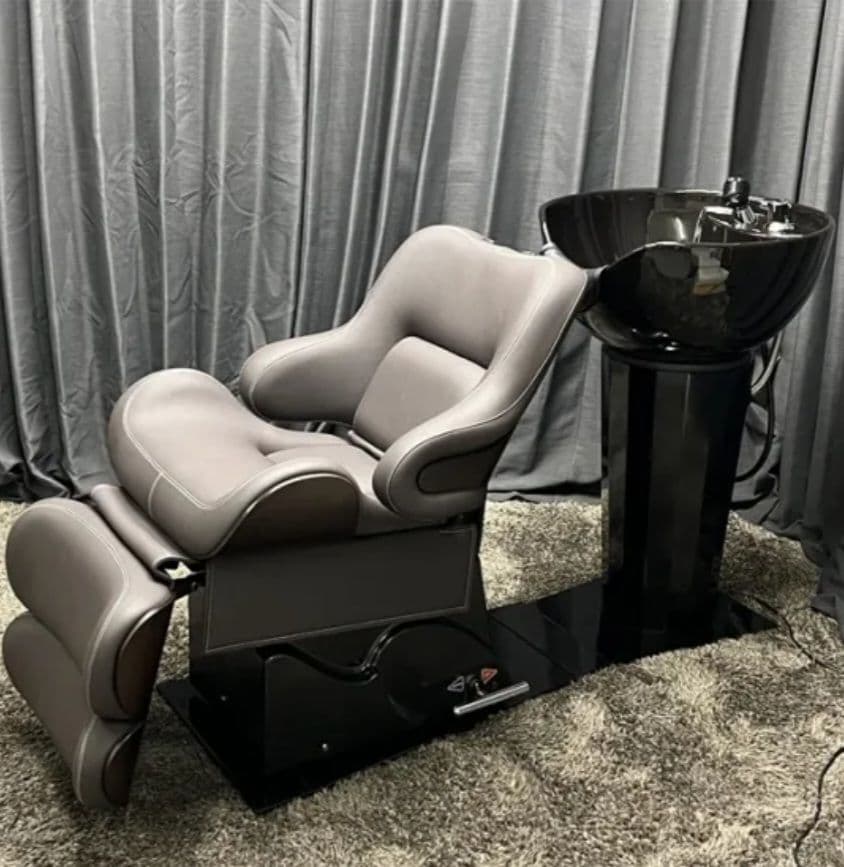 リラクゼーションシャンプーユニット 天然木製両面ドレッサー（直接引き取り)