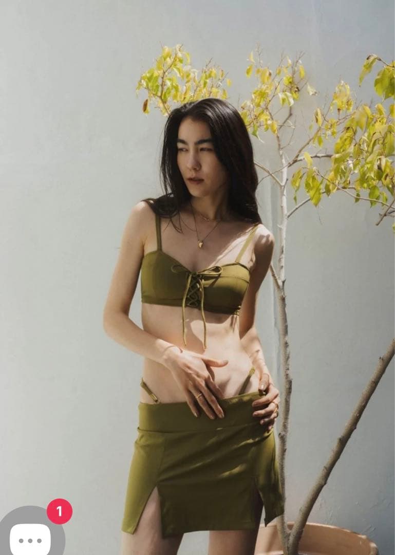 Knuth Marf｜slit skirt swim wear