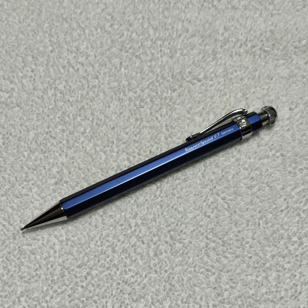 【美品】カヴェコスペシャル ブルー 青 0.7mm シャーペン クリップ付き