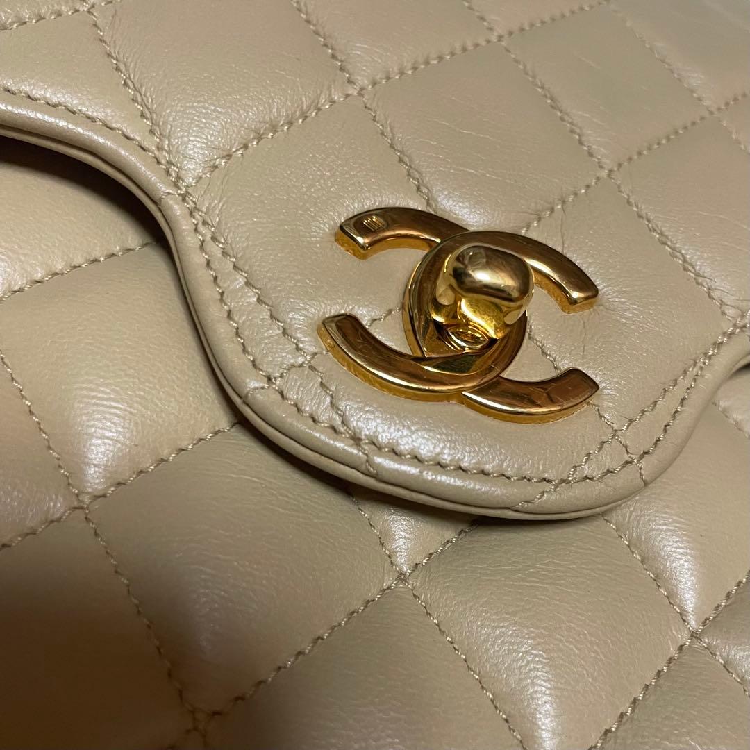 CHANEL マトラッセ ダブルフラップ Wチェーン チェーンショルダーバッグ