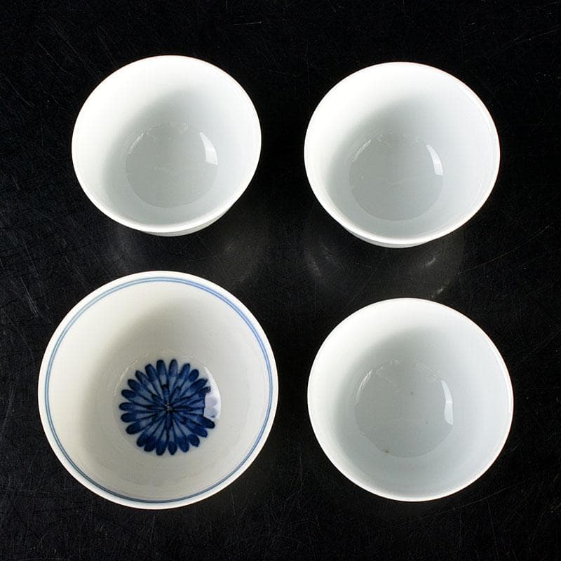 伊万里焼　古伊万里　染付　花文　煎茶碗　9点まとめて　C　6835