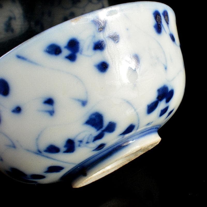 伊万里焼　古伊万里　染付　花文　煎茶碗　9点まとめて　C　6835