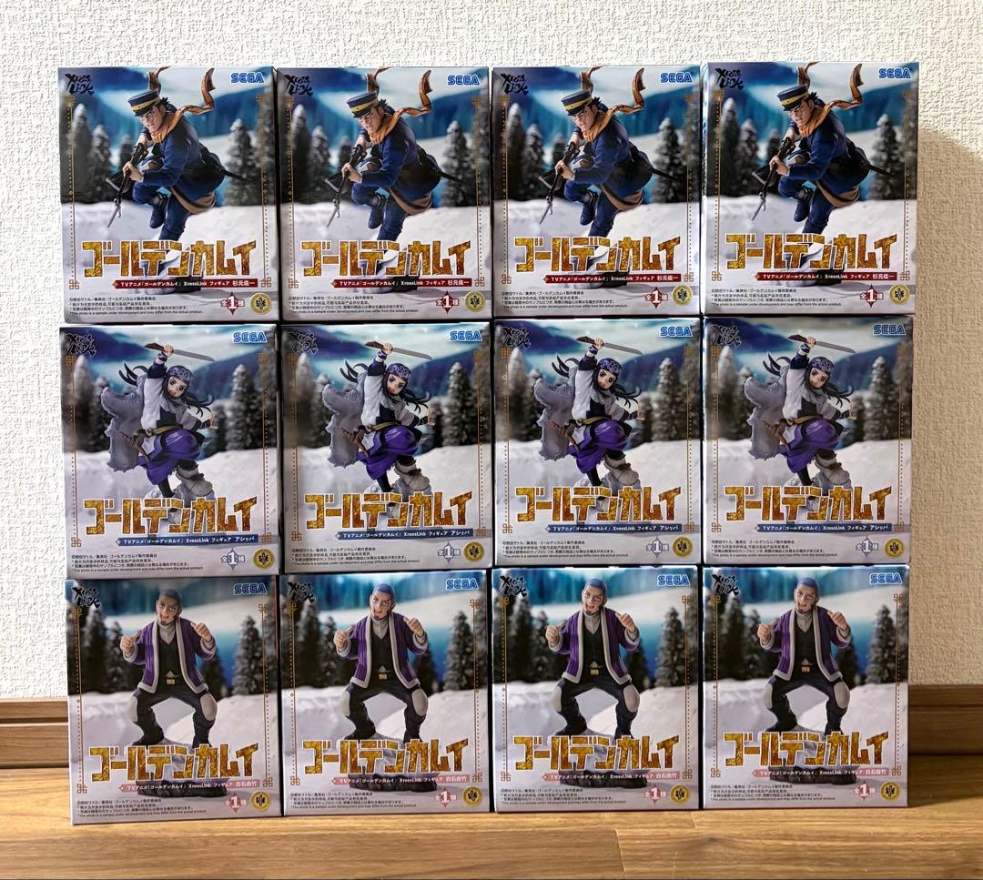 ゴールデンカムイXrossLink 杉元佐一 白石由竹 アシリパ フィギュア ①