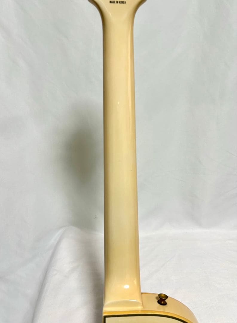 【新品弦張替済】Epiphone エレキギター レスポール カスタム ホワイト