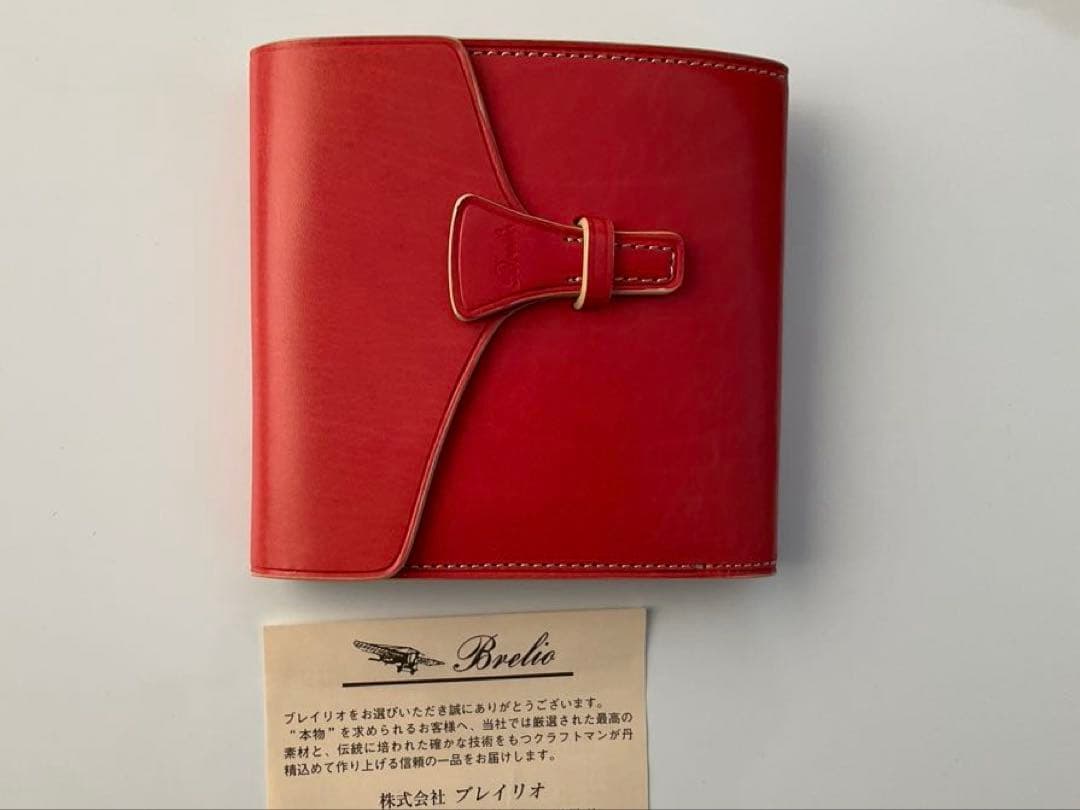 ブレイリオ(Brelio) 二つ折り財布 レッド