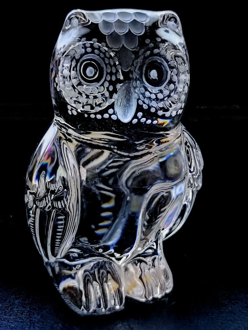 [希少品]マイセン クリスタル フクロウ 置物
