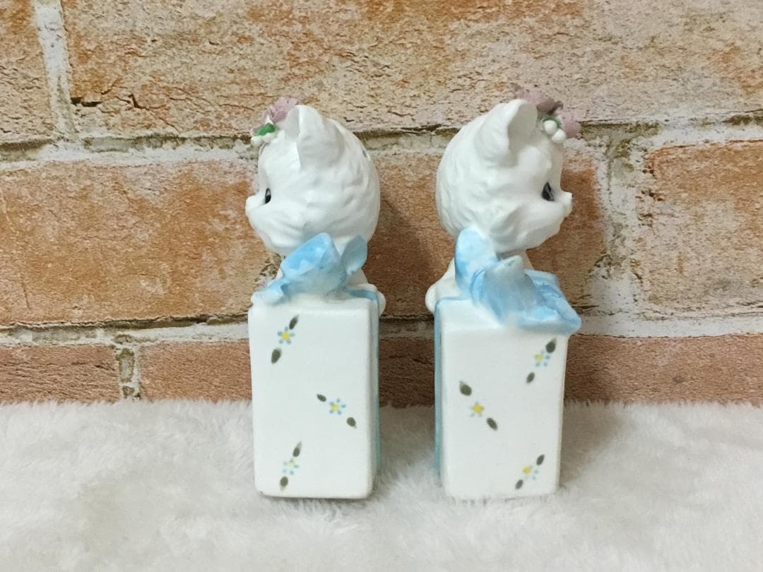 レア ヴィンテージ Lefton 陶器 ソルト＆ペッパー ネコ 美品