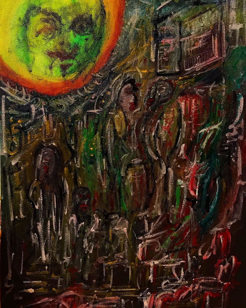 A4サイズ。キャンバス。油彩。原画。サイン入り可