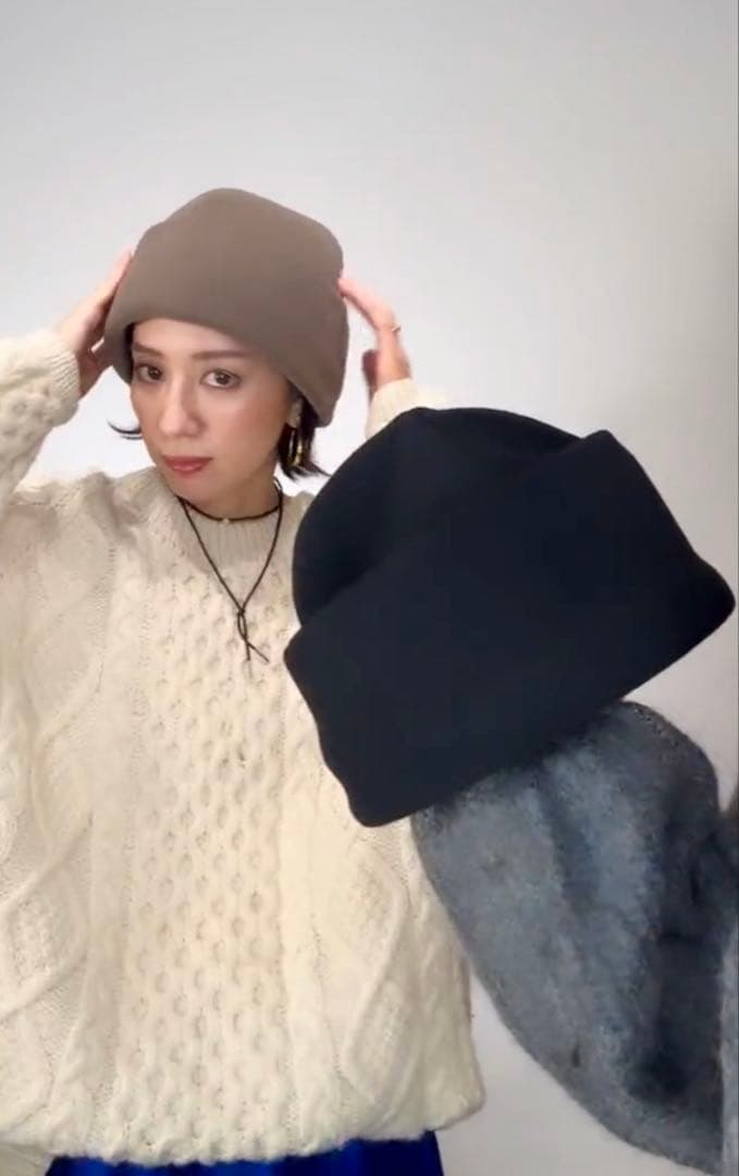 新品未使用　marihoja Fleece Sailor Cap ブラック