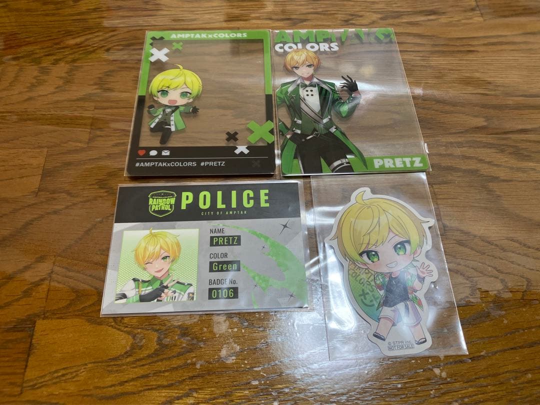 AMPTAK ぷりっつ　コレカ　コレクションカード　クリアカード　ステッカー
