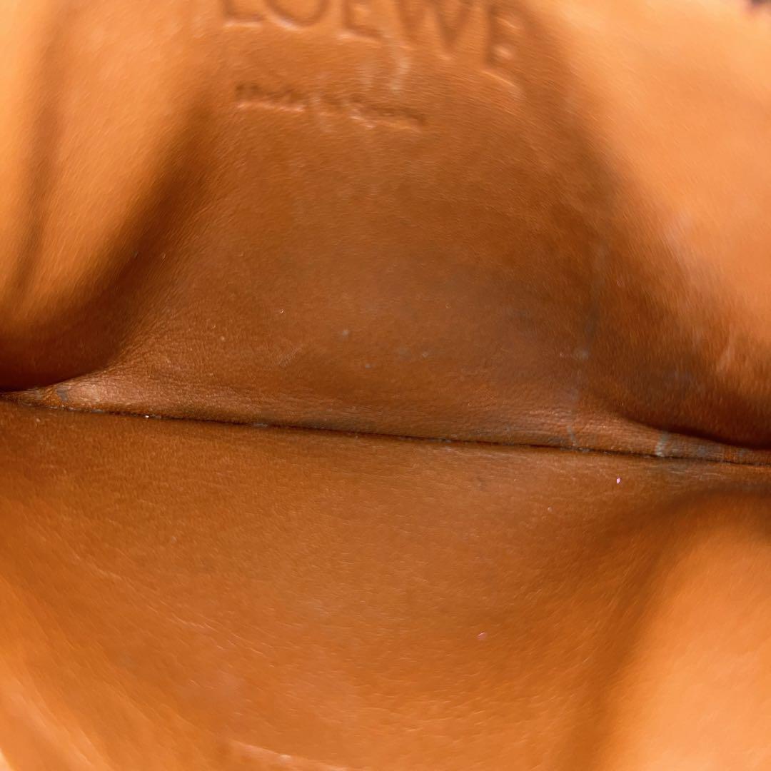 ロエベ　フラグメントケース　アナグラム　ケース　カードケース　レザー　刻印