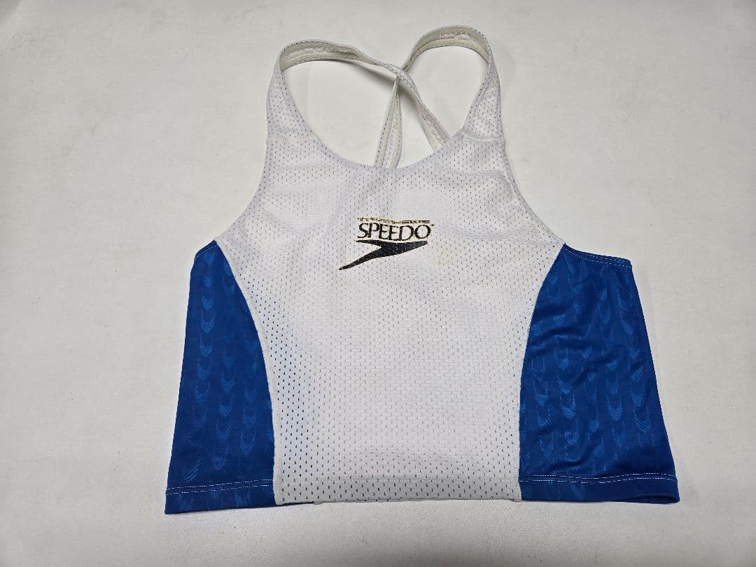 SPEEDO トライアスロン用トップス Lサイズ　ホワイト/ブルー　競泳用水着