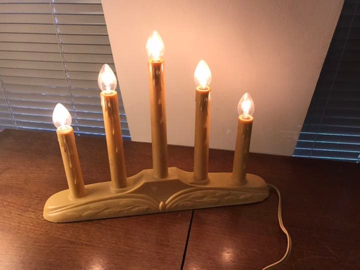 ヴィンテージ　アメリカ　キャンドル風　ライト　小