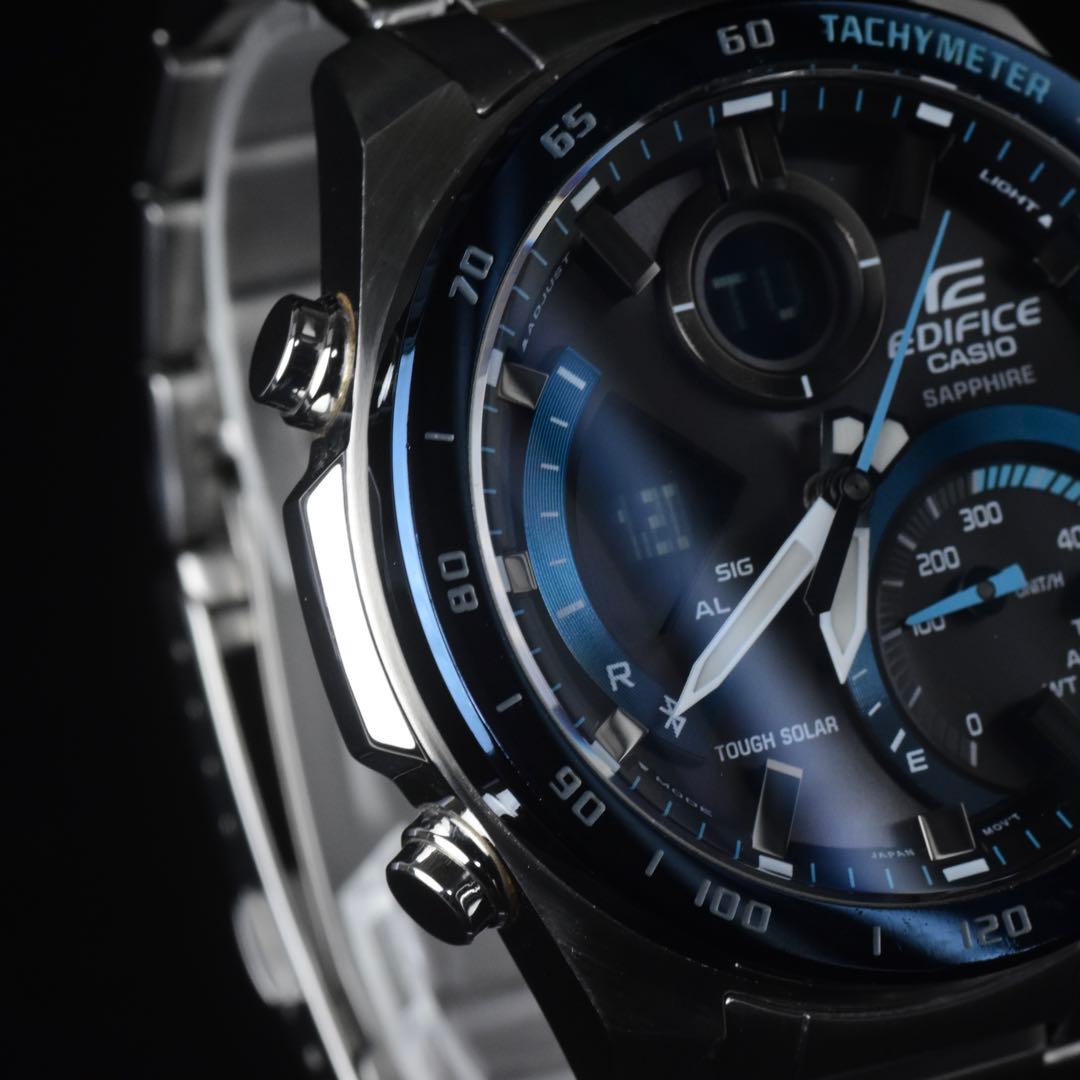 美品 CASIO エディフィス ECB-900YDB ブルートゥース 箱説あり