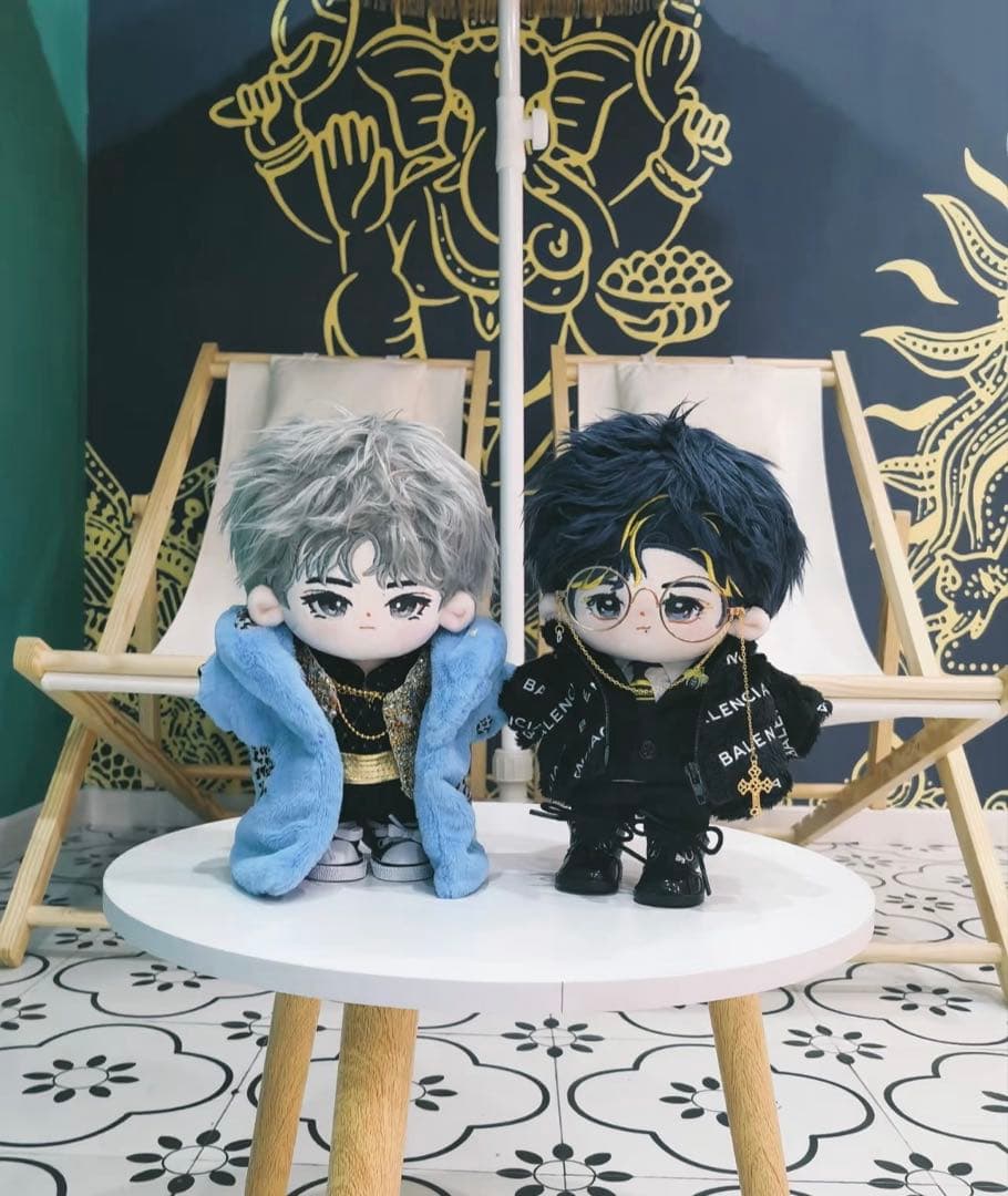 王一博　肖战　20cmぬいぐるみペア　本体　BJYX 激レア