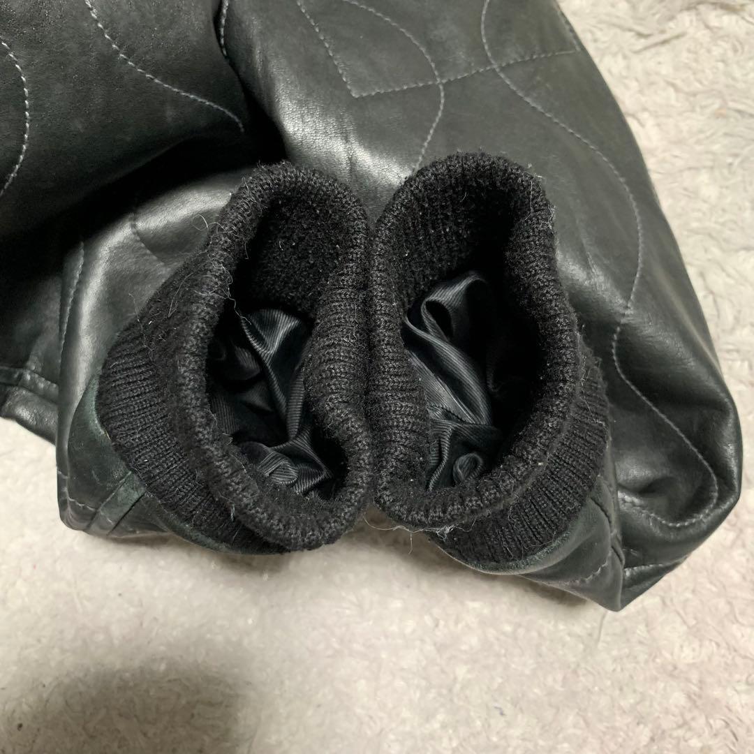 極美品 AVIREX アビレックス レザージャケット キルティング レザー