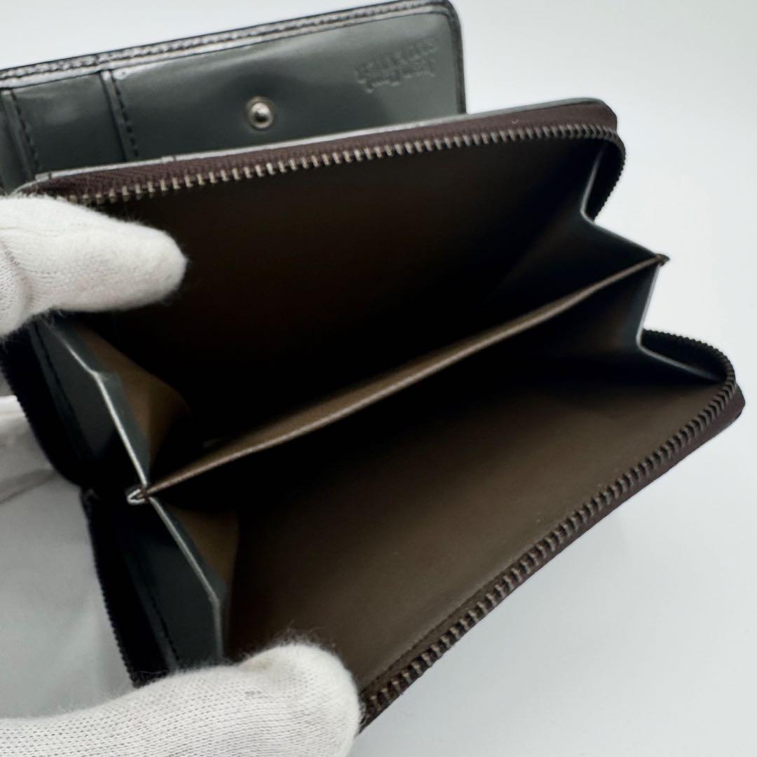 ジャンポールゴルチエ　二つ折り財布　アンティークメタリック加工　薔薇　男女兼用