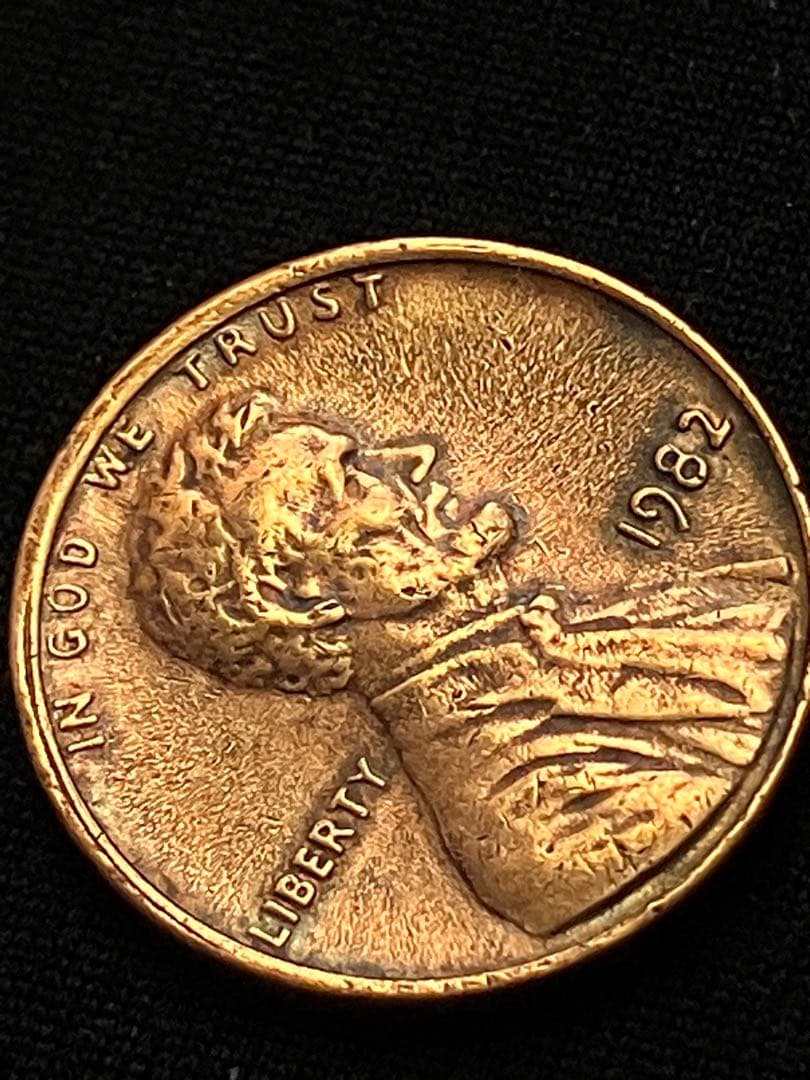 USA 1982年 1セント ミントマーク無し　リンカーン　ラッキーペニー