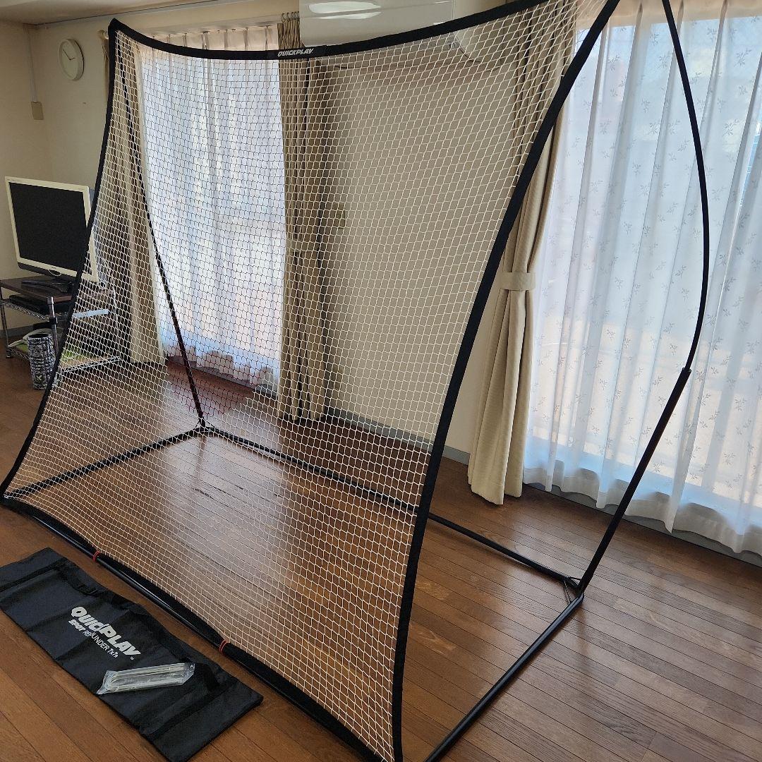 QUICKPLAY サッカー練習用ネット 大型 収納バッグ付き　リバウンダー