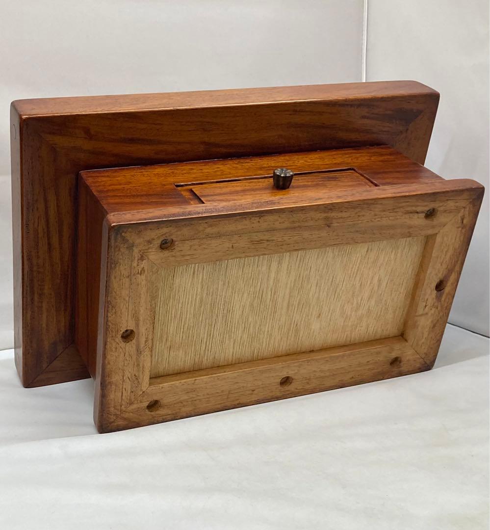 B8s 木製ミニチュア長火鉢　関西型　民芸　縮小　木工芸