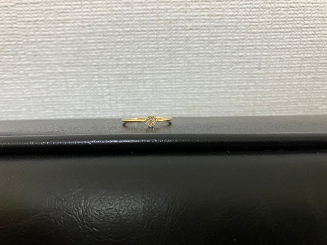K10ダイヤモンドリング ゴールド　アガット