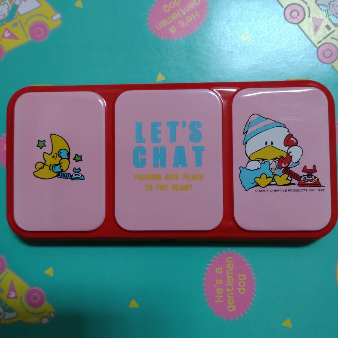 レトロ　１９８２年　レッツチャット　ペンケース　カンペン　LET'S CHAT