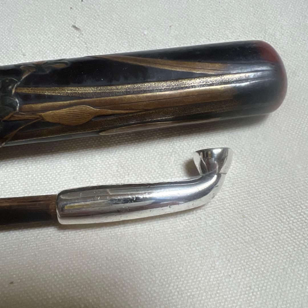 キセル　村田　漆塗りの煙管とケース　　アンティーク　骨董