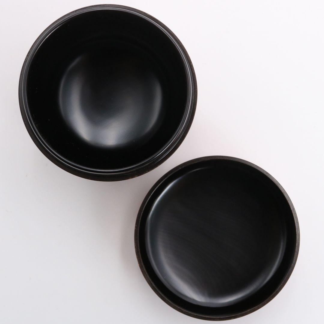 蒔絵師 定峯作 折鶴松葉蒔絵 朱塗 中棗 茶道具 共箱　V818　N1