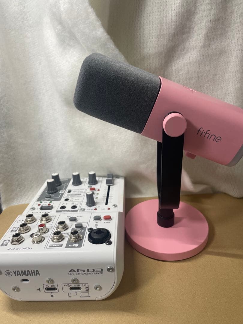 YAMAHA AG03 MK2オーディオインターフェイス fifine マイク