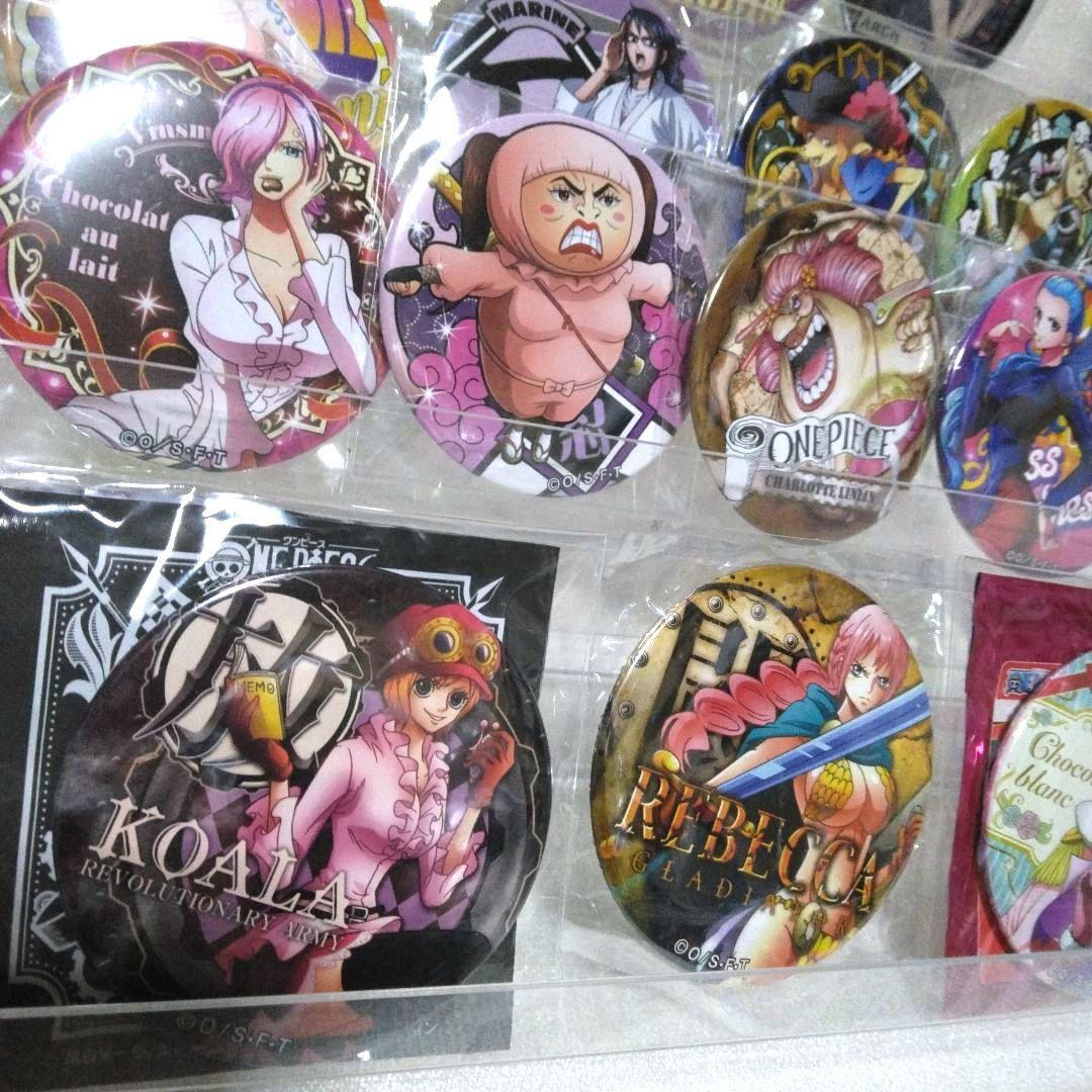ワンピース 女の子キャラ 缶バッジ まとめ売り 48点セット