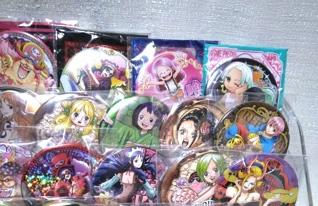 ワンピース 女の子キャラ 缶バッジ まとめ売り 48点セット