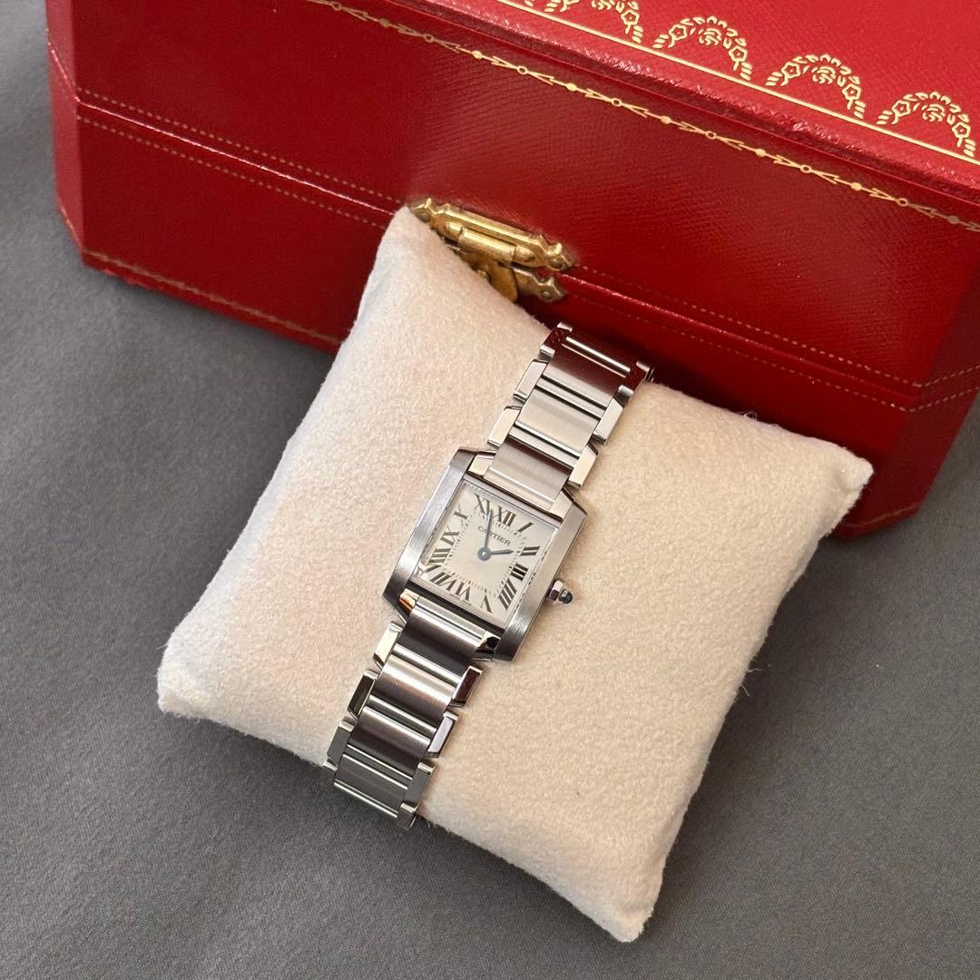 《美品》Cartier タンクフランセーズSM オーバーホール済 2年保証付