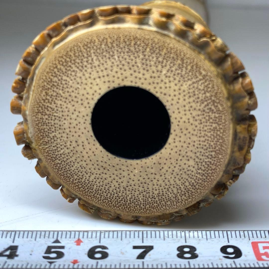 竹治在銘　銀巻尺八　約48.5cm 東N7-1025①