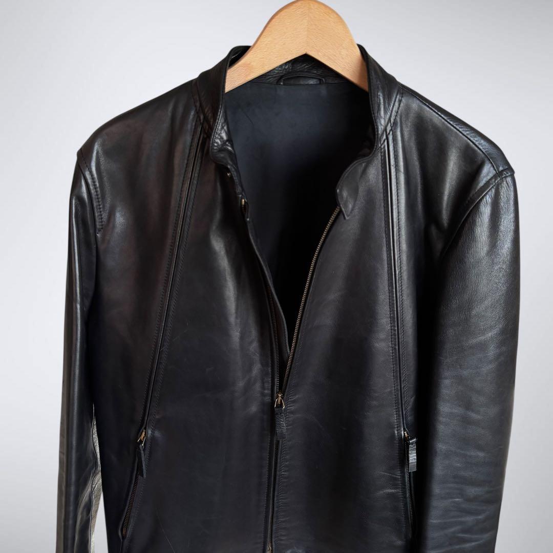 伊製希少giulianoFujiwaraホースハイド48馬革LAMPOアーカイブ