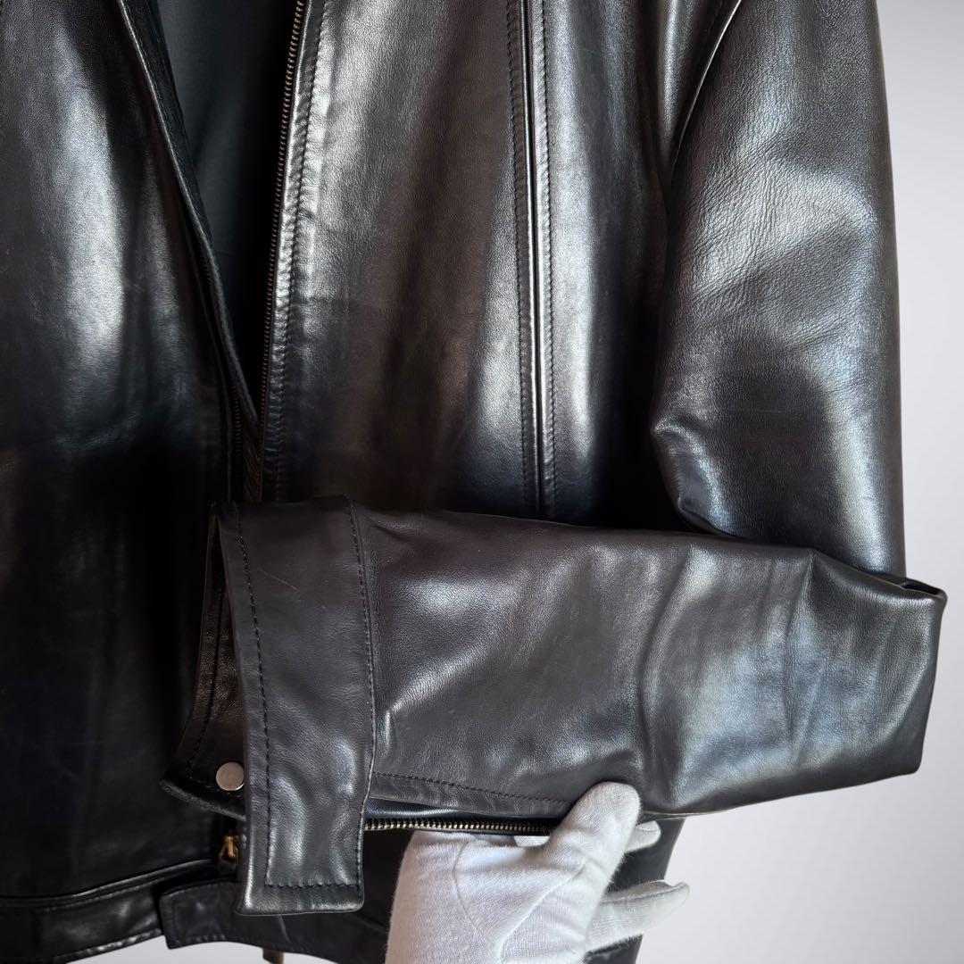 伊製希少giulianoFujiwaraホースハイド48馬革LAMPOアーカイブ