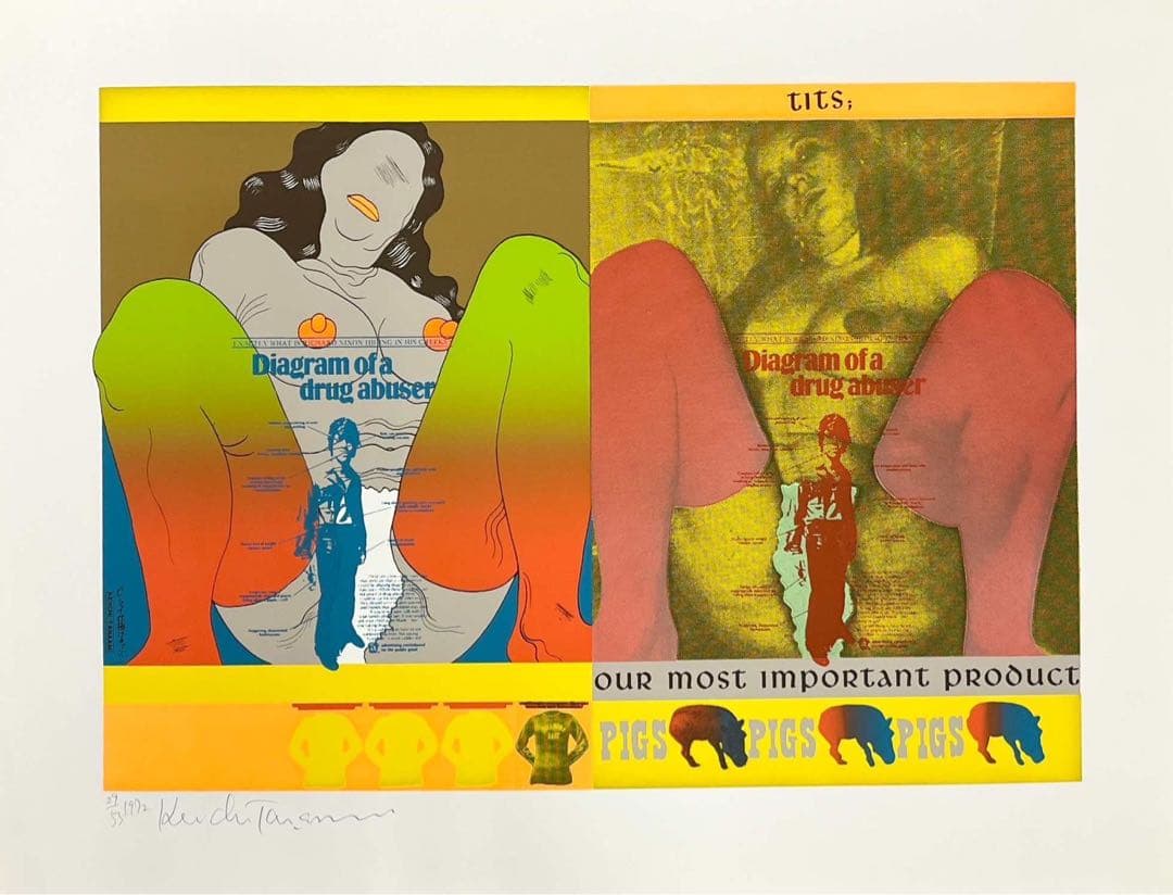 田名網敬一《ゼンマイ仕掛けのマリリン》1972年　12点セット