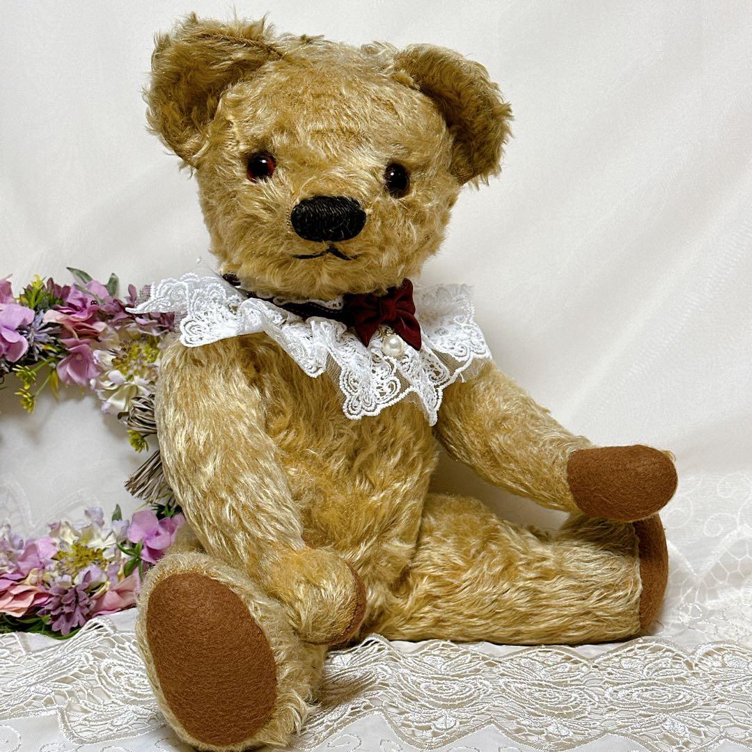 ❤️美形❤️大きめチャドバレーベア　1940's アンティークベア　テディベア